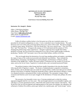 Unlike anything that had gone before it, the first great conflagration