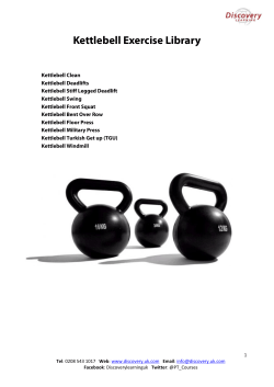 Kettlebell Exercise Library - Discovery Learning