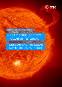 Determining the Solar Differential Rotation - Cosmos