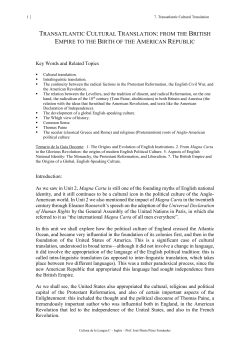 transatlantic cultural translation: from the british empire to