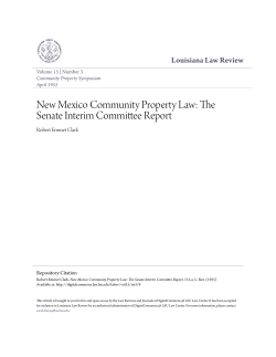 New Mexico Community Property Law