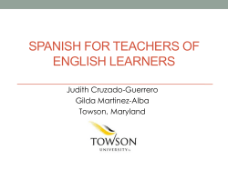 spanish for teachers of english learners