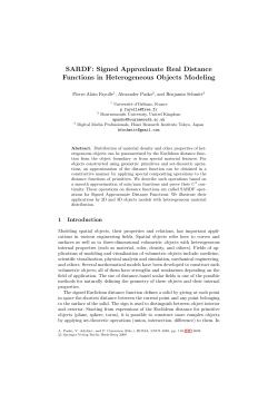 SARDF: Signed Approximate Real Distance Functions in