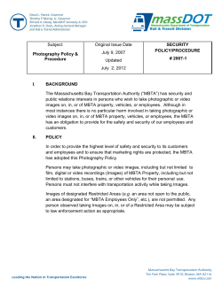 MBTA photo policy
