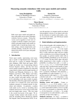 Measuring semantic relatedness with vector - clic-cimec