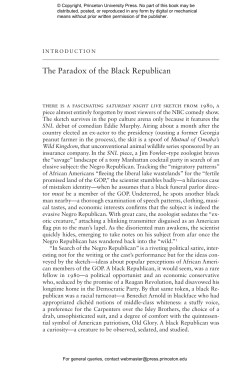 The Loneliness of the Black Republican: Pragmatic Politics and the