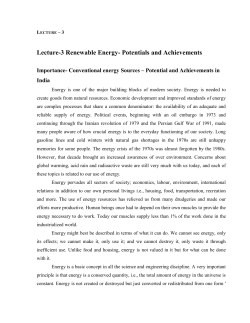 Lec 03 - Renewable Energy - Development of e