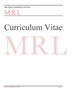 michael rhodes lovell - Marquette University