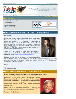 Special Guest Wisdom! – A Note From the Coach What Motivates