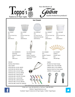 Ice Cream - Toppa`s Food Service