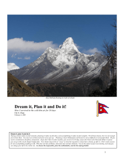 Mount Everest Journal