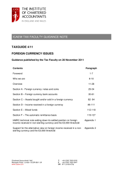 taxguide 4/11 foreign currency issues icaew tax faculty
