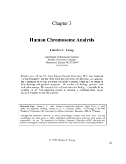 Human Chromosome Analysis
