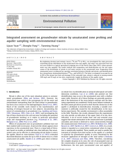 Integrated assessment on groundwater nitrate by unsaturated zone