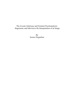 The Grande Odalisque and Feminist Psychoanalysis: Hegemonic