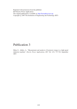 Measurement and analysis of hysteresis torque in a high