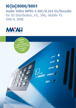 IO [io] 8000/8001 - MAYAH Communications