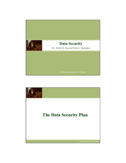 The Data Security Plan - Association of Corporate Counsel