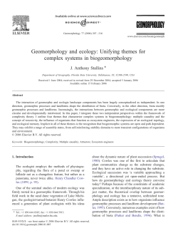 Geomorphology 2005