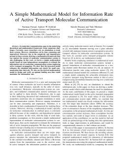 A Simple Mathematical Model for Information Rate of Active