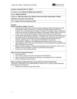 Lesson development in detail