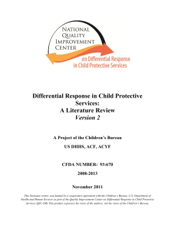 Differential Response in Child Protective Services