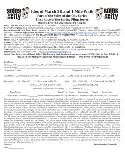 Soles of the City Ides of March 5k