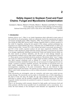 2 Safety Aspect in Soybean Food and Feed Chains: Fungal and