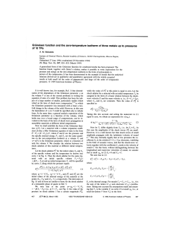 Gruneisen function and the zero-temperature isotherm of three