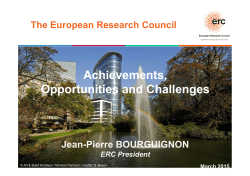 Achievements, Opportunities and Challenges