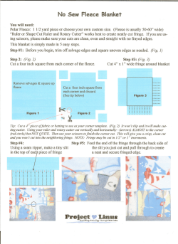 No Sew Fleece Blanket - Sycamore Presbyterian Church
