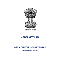 Model GST Law - chhattisgarh commercial tax