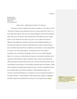 Peer Review - Writing Portfolio