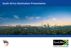 South Africa Destination Presentation - sancb