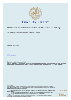 MIMO channels in suburban environments at 300 MHz