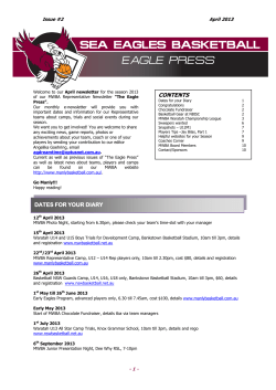 dates for your diary contents