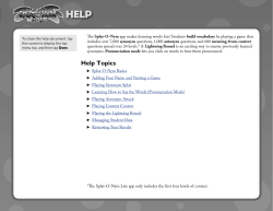 Help Topics - Read Naturally