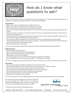 How do I know what questions to ask?