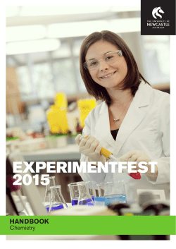 experimentfest 2015 - University of Newcastle
