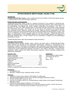 Tetrathionate Broth Base, Hajna, Product Information