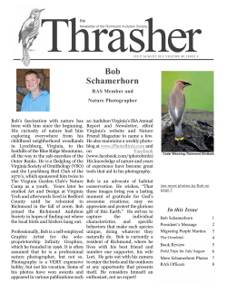 Bob Schamerhorn - Richmond Audubon Society