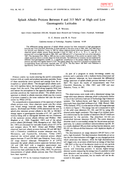 Splash Albedo Protons Between 4 and 315 MeV at High and Low