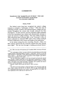 Trampling the Marketplace of Ideas