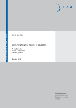 Estimating Marginal Returns to Education