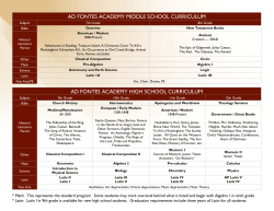 Ad Fontes K-12 Curriculum Overview