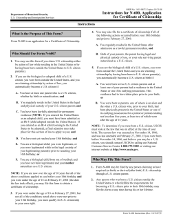 N-600 Instructions - ILW.COM visas, greencard and citizenship