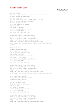 Pretty Boy Floyd Candle In The Dark