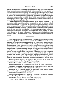 Labor Law. Jurisdiction of National Labor Relations Board. Scope of