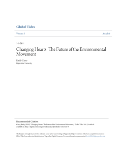 Changing Hearts: The Future of the Environmental Movement