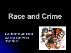 Race and Crime - City of Madison
